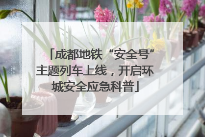 成都地铁“安全号”主题列车上线，开启环城安全应急科普