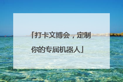 打卡文博会，定制你的专属机器人