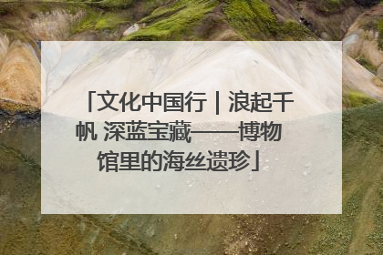 文化中国行｜浪起千帆 深蓝宝藏——博物馆里的海丝遗珍