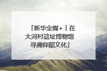 新华全媒+丨在大河村遗址博物馆寻溯仰韶文化