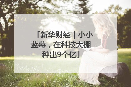 新华财经｜小小蓝莓，在科技大棚种出9个亿