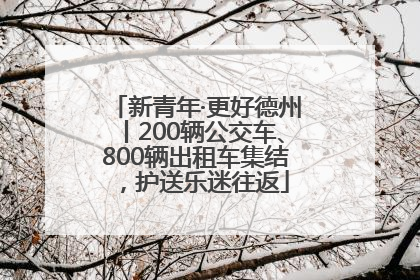 新青年·更好德州丨200辆公交车、800辆出租车集结，护送乐迷往返