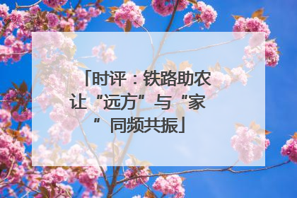 时评：铁路助农让“远方”与“家”同频共振