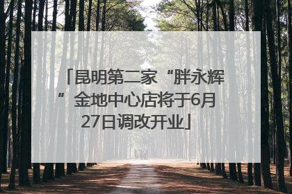 昆明第二家“胖永辉”金地中心店将于6月27日调改开业