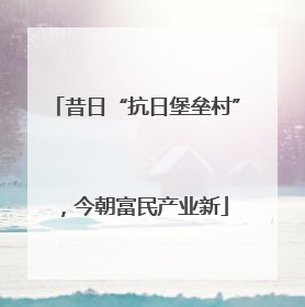 昔日“抗日堡垒村”，今朝富民产业新