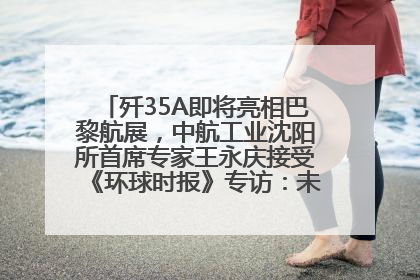 歼35A即将亮相巴黎航展，中航工业沈阳所首席专家王永庆接受《环球时报》专访：未来数量可以有很多