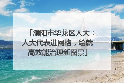 濮阳市华龙区人大：人大代表进网格，绘就高效能治理新图景