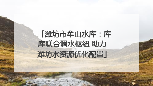 潍坊市牟山水库：库库联合调水枢纽 助力潍坊水资源优化配置