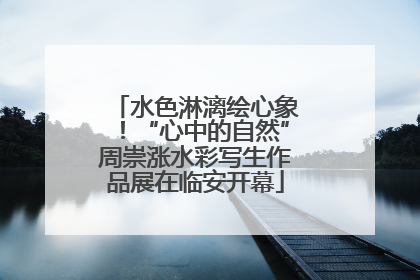 水色淋漓绘心象！“心中的自然”周崇涨水彩写生作品展在临安开幕
