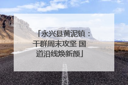 永兴县黄泥镇：干群周末攻坚 国道沿线焕新颜