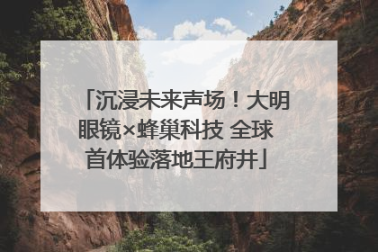 沉浸未来声场！大明眼镜×蜂巢科技 全球首体验落地王府井