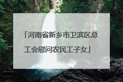 河南省新乡市卫滨区总工会慰问农民工子女