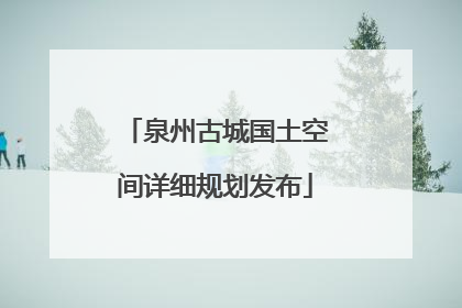 泉州古城国土空间详细规划发布