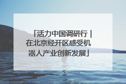 活力中国调研行｜在北京经开区感受机器人产业创新发展