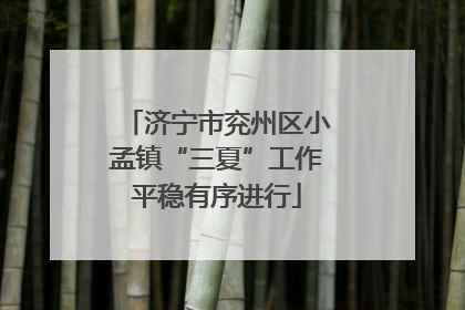 济宁市兖州区小孟镇“三夏”工作平稳有序进行