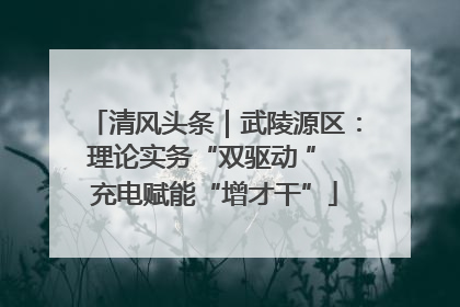 清风头条｜武陵源区：理论实务“双驱动 ” 充电赋能“增才干”