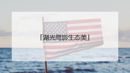 湖光鹭影生态美