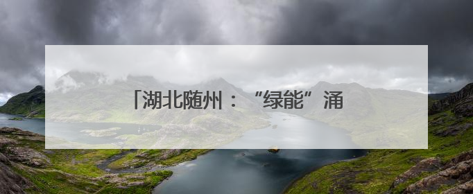 湖北随州：“绿能”涌动助力城市转型发展