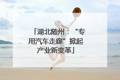 湖北随州：“专用汽车走廊”掀起产业新变革