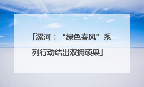 漯河：“绿色春风”系列行动结出双拥硕果