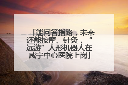 能问答指路，未来还能按摩、针灸，“远游”人形机器人在咸宁中心医院上岗