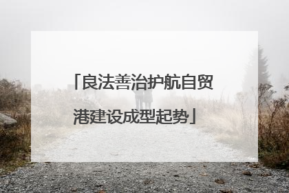 良法善治护航自贸港建设成型起势