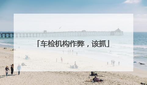 车检机构作弊，该抓