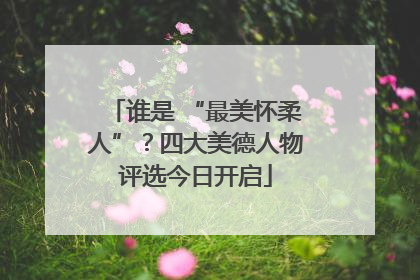谁是 “最美怀柔人”？四大美德人物评选今日开启