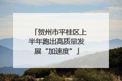 贺州市平桂区上半年跑出高质量发展“加速度”