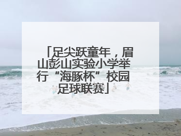 足尖跃童年，眉山彭山实验小学举行“海豚杯”校园足球联赛