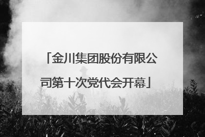 金川集团股份有限公司第十次党代会开幕