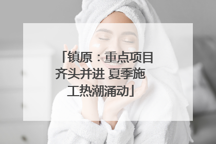 镇原：重点项目齐头并进 夏季施工热潮涌动