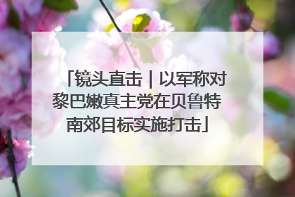镜头直击｜以军称对黎巴嫩真主党在贝鲁特南郊目标实施打击