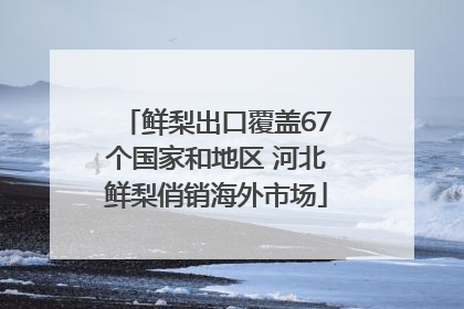 鲜梨出口覆盖67个国家和地区 河北鲜梨俏销海外市场