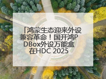 鸿蒙生态迎来外设兼容革命！国开鸿PDBox外设万能盒在HDC 2025大放异彩
