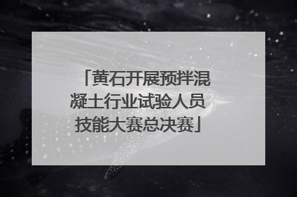黄石开展预拌混凝土行业试验人员技能大赛总决赛