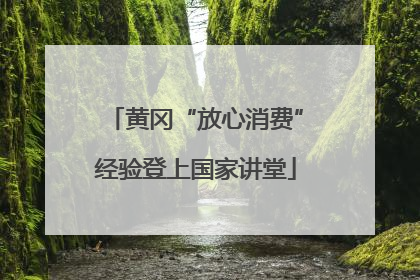 黄冈“放心消费”经验登上国家讲堂