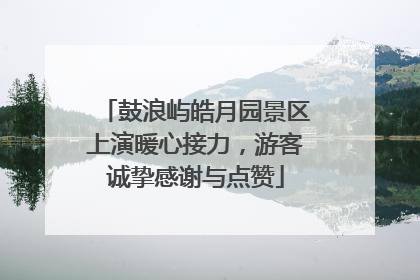 鼓浪屿皓月园景区上演暖心接力，游客诚挚感谢与点赞