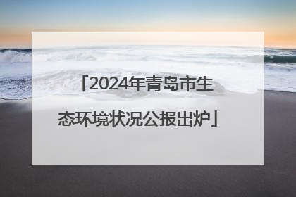 2024年青岛市生态环境状况公报出炉