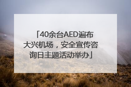 40余台AED遍布大兴机场，安全宣传咨询日主题活动举办