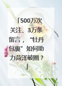 500万次关注、3万条留言，“牡丹包裹”如何助力菏泽破圈？
