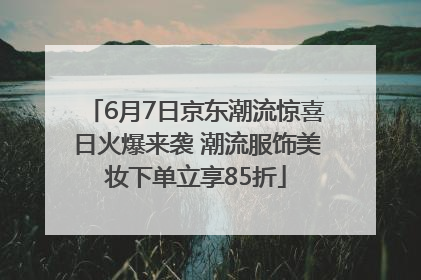 6月7日京东潮流惊喜日火爆来袭 潮流服饰美妆下单立享85折
